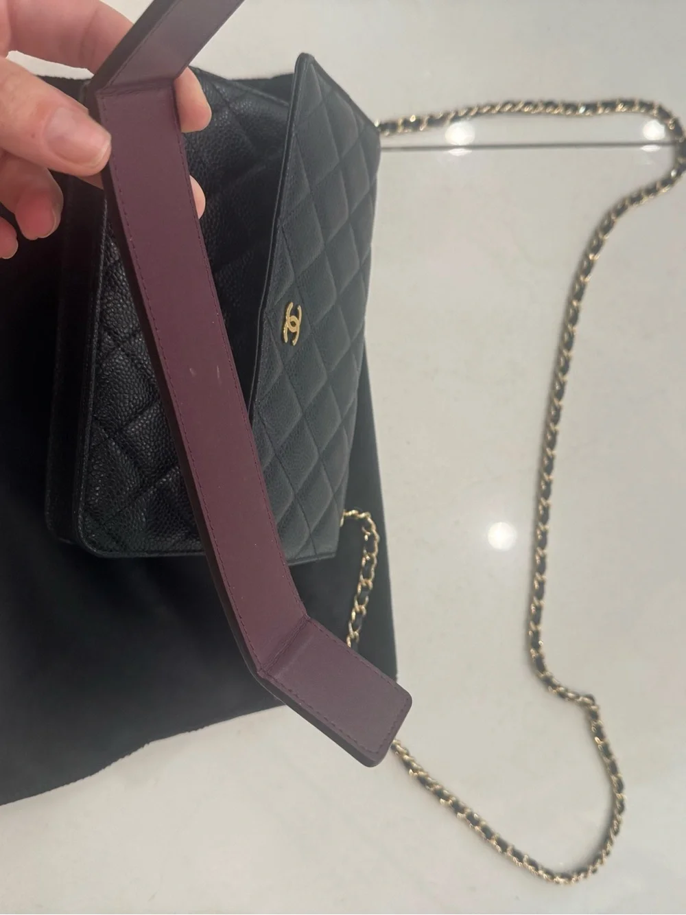 Auth. Chanel classic WOC